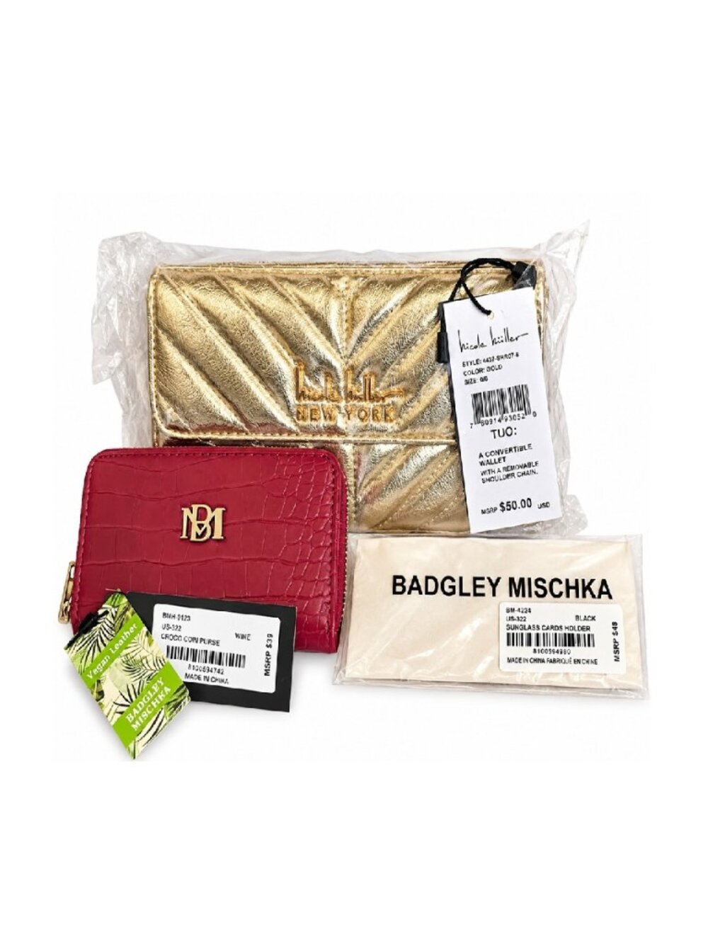 Bundle #2 🖤🖤 Nicole Miller Metallic Bag & Wallet Set 🖤🖤